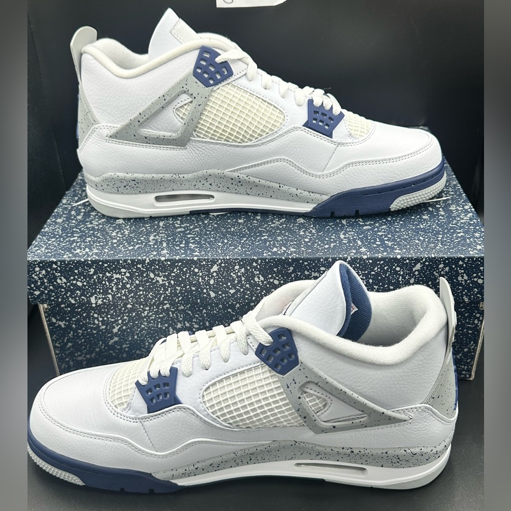 AIr Jordan 4 Midnight Navy Size 12 DH6927-140 NEW WITH BOX - Picture 2 of 5
